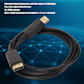 Miniatyrbild 8 av 8: DisplayPort till DisplayPort-kabel 4K Fördröjningsfri DP till DP Adapterkabel för PC TV Monitor Projektor 1,8m