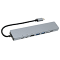 Miniatyrbild 5 av 9: USB C Dock 8 i 1 Multifunktionell Typ C till RJ45 USB3.0 USB C HD Multimedia Interface Dockningsstation för Stationär Dator Laptop