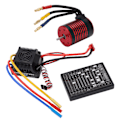 Miniatyrbild 3 av 7: Vattentät 3650 Borstlös Motor med 60A ESC Programmeringskort Combo Set Tillbehör för 1/10 RC Bil 3100KV
