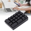 Miniatyrbild 1 av 8: Trådbundet tangentbord Stepped Keycap Fadeless Durable Bakgrundsbelyst 21 Tangenter LED Mekaniskt Tangentbord Röd Axel
