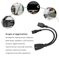 Miniatyrbild 5 av 8: IEC320 C19 IEC320 C13 till IEC320 C20 Strömkabel Professionell Standard Y-splitterkabel för Dator HDTV Monitor