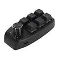 Miniatyrbild 5 av 10: Mini Keypad 6 Tangenter 1 Vred Röd Brytare Mekanisk Plug and Play Programmerbar Keypad för Spel Kontor Media