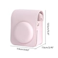 Miniatyrbild 2 av 5: Kameraväska för Instax Mini 12, Resväska PU Läder Mjuk Axelväska
