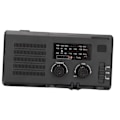 Miniatyrbild 6 av 7: Vevradio AM FM NOAA 4000mAh Solcellsdriven Bärbar Väderradio med LED-Ficklampa för Nödsituationer