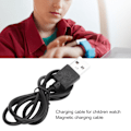 Miniatyrbillede 7 af 8: 2P Smartwatch Opladerkabel Magnetisk Ur Oplader Udskiftning USB Datakabel Sort 4.0mm/0.2in 12.3mm/0.5in