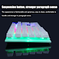 Miniatyrbild 10 av 10: USB Gaming Tangentbord och USB Mus Combo LED Bakgrundsbelyst Tangentbord Robust Hållbart Färgglatt Lysande Gaming Mus Datortillbehör
