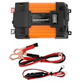 Miniatyrbild 1 av 7: Fordon Strömriktare ABS med LED-Display Dubbla USB-Portar Modifierad Sinusvågsomvandlare för Bilar Husbilar DC12V till AC220V