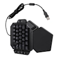 Miniatyrbild 9 av 10: Enhands RGB Mekaniskt Gamingtangentbord 35 Tangenter RGB Bakgrundsbelysning Blå Brytare Mini Gaming Keypad med Handledsstöd för PC Gamer