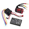 Miniatyrbild 4 av 7: Vattentät 3650 Borstlös Motor med 60A ESC Programmeringskort Combo Set Tillbehör för 1/10 RC Bil 3100KV