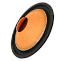 Miniatyrbild 8 av 8: Högtalarkon Trummpapper 1 Tum Innerdiameter Subwooferkon Trummpapper med Gummikant för 4 Tums Högtalare