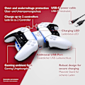 Miniatyrbild 3 av 5: PS5 Controller Laddstation [LED Status Indikator] - PS5 Controller Tillbehör - Playstation 5 Laddstation - PS5 Laddstation Controller - PS5 Dockning