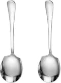 2 Pieces Stainless Steel Large Buffet Serving Spoons Stainless Steel Serving Spoon Silver Long Handle Serving Spoons
