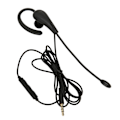 Miniatyrbild 8 av 8: Enkelsidigt headset med mikrofon, trådbundet, brusreducerande, lätt monauralt headset för callcenter, kontor, 3,5 mm