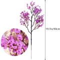 Miniatyrbilde 7 av 7: 6 stk Fall Faux Blomster Falske Babyer Pust Blomst Bulk Kunstig Gypsophila Bukett Silke Blomsterarrangement Sentrum for Hjem Kjøkken Soverom Purple
