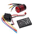 Miniatyrbild 3 av 7: Vattentät 3650 Borstlös Motor med 60A ESC Programmeringskort Combo Set Tillbehör för 1/10 RC Bil 5200KV