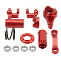 Miniatyrbild 4 av 7: Styrservo Saver Aluminiumlegering Stabil Smidig Drift RC Styrenhet för TRAXXAS SLASH 1/10 RC Bil Röd