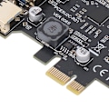Miniatyrbild 4 av 8: PCIe till USB 3.2 Gen 2-kort 20 Gbps 3 USB Typ A 2 USB Typ C 5-portars PCI Express-expansionskort för Windows, Linux och OS X PC