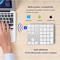 Miniatyrbild 3 av 5: Bluetooth Numeriskt Tangentbord i Aluminiumlegering för Dator Laptop