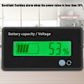 Miniatyrbild 9 av 10: GY-6GD PCB HTN Batterikapacitetsmonitor Indikator LCD-display med Blinkande Alarm 12-84V Grön