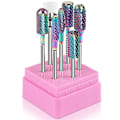 Miniatyrbild 2 av 7: Professionell Nagelfräsbits Set, Volframkarbid Diamant Keramiska Verktyg För Akryl Gel Nageltekniker, Manikyr Pedikyr, Skulptering Slipning Vässning,