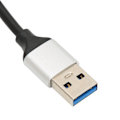 Miniatyrbild 6 av 8: USB 3.0 Hub 7 Portar 5Gbps Snabb Överföring Aluminiumlegering Multipurpose USB Splitter för PC Desktop Laptop