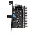 Miniatyrbild 8 av 8: Fläkthubb 12V 3pin 4pin 1 Ratt 8 Kanaler Stabil Exakt Fläkthastighetskontroller med Skruv för Dator CPU Chassi