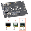 Miniatyrbild 7 av 8: M.2 NGFF/MSATA till SATA 3.0 Adapter SSD till SATA Konverter Reader Board Datorutrustning