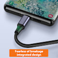 Miniatyrbild 3 av 5: C till C datakabel 100W snabbladdningskabel typ-c till typ-c dubbelhuvud snabbladdning PD datakabel 100W