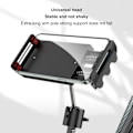 Miniatyrbild 6 av 8: Sängtelefonhållare 360 Graders Rotation 3 Sektioner Utdragbar Surfplatta Sänghållare med Reserverad Laddningsport för Sovrum