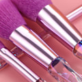 Pikkukuva 4 / 8: Meikkisiveltimet 10 kpl Crystal Handle Set, Premium Synteettiset Harjakset Kosmeettinen sivellin Powder Foundation Blush Concealer Blending Purple