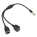 Miniatyrbild 10 av 10: RJ45 Ethernet Splitter Kabel 1 Hane till 2 Hona Portar Stabil Snabb Överföring Cat5 RJ45 Splitter Kabel för Router Modem