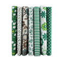 Miniatyrbilde 1 av 8: 7 stk 50*50 cm bomullsstoff DIY assorterte firkanter forhåndskutte sengetøysett kvartaler bunt 2#