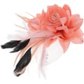 Duo Brosch Blomsterpannband för Dekor 1st Rosa[TT]