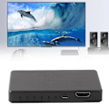 Miniatyrbild 9 av 9: 4K HD Multimedia Interface Splitter 1x4 1 ingång 4 utgångar HD Multimedia Interface Förlängare för PC Projektorer Svart