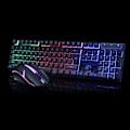 Miniatyrbild 6 av 8: USB Gaming Tangentbord och USB Mus Combo LED Bakgrundsbelyst Tangentbord Robust Hållbart Färgglatt Lysande Gaming Mus Datortillbehör