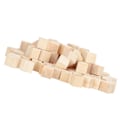 Miniatyrbilde 8 av 8: 100 stk. treklosser i furu, firkantede tomme blokker for DIY-håndverk, tidlig barndom puslespillleke 10 mm