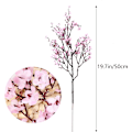 Miniatyrbillede 7 af 7: 6 Stk Efterår Faux Blomster Falske Babys Breath Blomst Bulk Kunstig Gypsophila Buket Silke Blomsterarrangementer Centerpieces for Home Køkken Soveværelse Pink