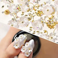 Miniatyrbild 6 av 7: Konstnärliga Nageldekorationer, Guld Silver Material för Bländande Design, Komplett Set för Oöverträffade Nagelkonstupplevelser