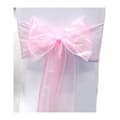 Rosafärgade rosetter i organza för bröllop, 10-pack