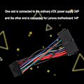 Miniatyrbild 9 av 10: 24-pin till 14-pin strömförsörjnings ATX-adapterkabel för IBM Lenovo Q77/B75/A75/Q75 moderkort