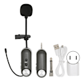 Miniatyrbild 1 av 7: T‑3 Trådlös Lavalier Mikrofon UHF Professionell Mygga för Möte Tal PA System 100‑240VUS Kontakt
