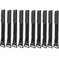 Reusable Velcro straps with reverse buckle, black, 10-pack - Perfet