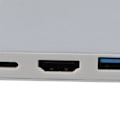 Miniatyrbild 4 av 8: USB C Dockningsstation 3 i 1 Aluminiumlegering 4K HD 5Gbps Överföring 60W PD Ström USB C Hubb för TV Projektor Dator