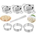 7-piece Stainless Steel Ravioli Maker and Ravioli Cutter, Ravioli Mold, Dough Press and Dumpling Mold, Pie Tool, Kitchen Accessories[TT]