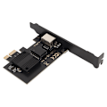 Miniatyrbild 4 av 10: PCIe Nätverkskort 10/100/1000/2500Mbps Guldpläterad Pin Aluminiumlegering Gigabit Ethernet-kort för Stationär Speldator Server