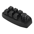 Miniatyrbild 6 av 10: Mini Keypad 6 Tangenter 1 Vred Röd Brytare Mekanisk Plug and Play Programmerbar Keypad för Spel Kontor Media