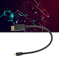 Miniatyrbild 1 av 8: Mini DP till DisplayPort 8K Kabel 8K 60HZ 4K 144HZ 2K 165Hz 32.4Gbps Dubbelriktad Överföring 30cm Mini DP till DP Kabel
