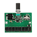 Miniatyrbild 10 av 10: Fläktsplitterkontrollerhubb NKFV8 1 DC 12V PWM 8-kanals datorfläkthubb för 4-stifts 3-stifts 2-stifts PC-fläktar