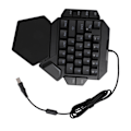 Miniatyrbild 8 av 10: Enhands RGB Mekaniskt Gamingtangentbord 35 Tangenter RGB Bakgrundsbelysning Blå Brytare Mini Gaming Keypad med Handledsstöd för PC Gamer