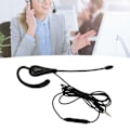 Miniatyrbild 1 av 8: Enkelsidigt headset med mikrofon, trådbundet, brusreducerande, lätt monauralt headset för callcenter, kontor, 3,5 mm